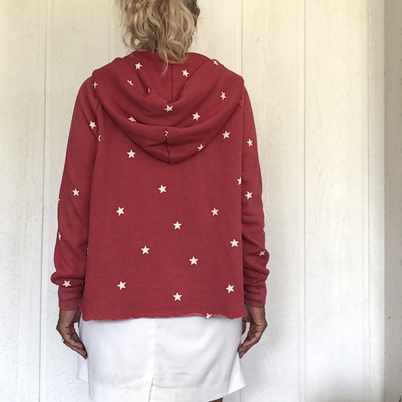 WILDFOX FOOTBALL STAR HUTTON HOODIE IN RED SIZE MEDIUM - Picture 9 of 15